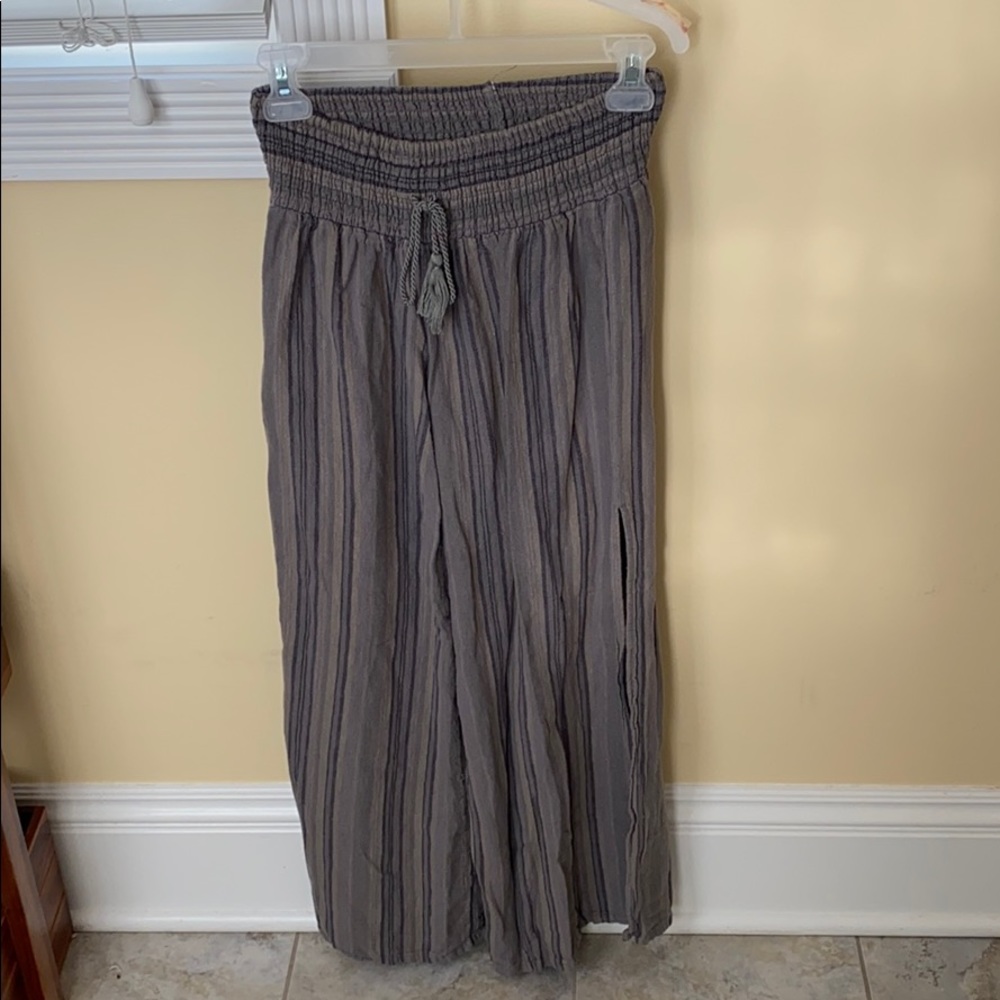 High slit pants, loose & flowy